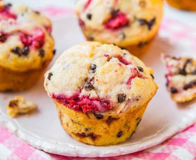 Strawberry Chocolate Chip Muffins